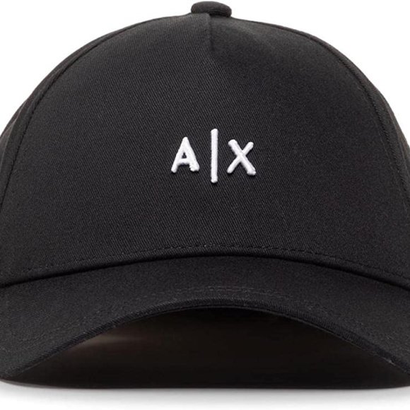 COPY - A|X ARMANI EXCHANGE Men's Baseball Hat Snap Back Black/White Logo - Picture 5 of 6